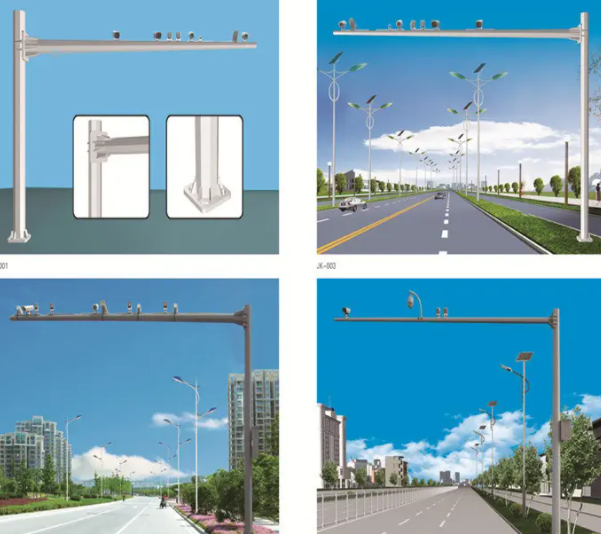 交通電子警察監(jiān)控桿有哪些類(lèi)型，如何識(shí)別？